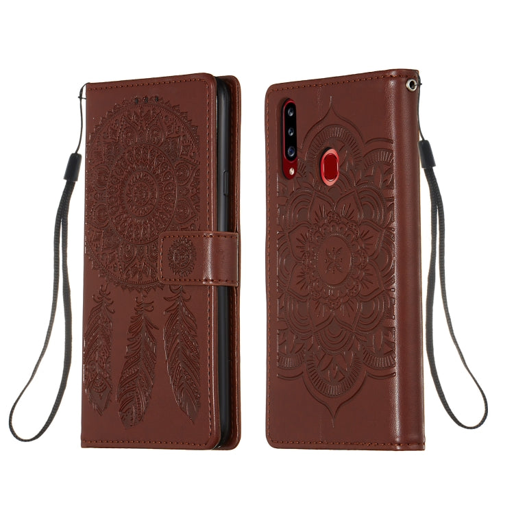 For Galaxy A20s Dream Catcher Printing Horizontal Flip Leather Case with Holder & Card Slots & Wallet & Lanyard