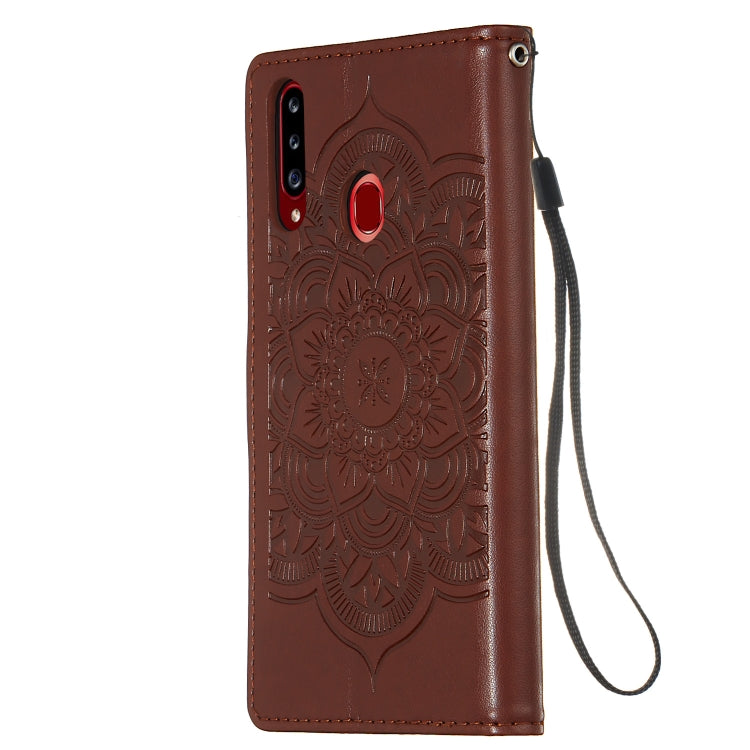 For Galaxy A20s Dream Catcher Printing Horizontal Flip Leather Case with Holder & Card Slots & Wallet & Lanyard