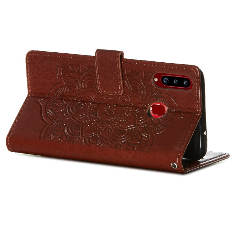 For Galaxy A20s Dream Catcher Printing Horizontal Flip Leather Case with Holder & Card Slots & Wallet & Lanyard