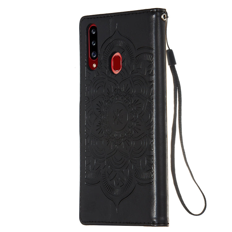 For Galaxy A20s Dream Catcher Printing Horizontal Flip Leather Case with Holder & Card Slots & Wallet & Lanyard