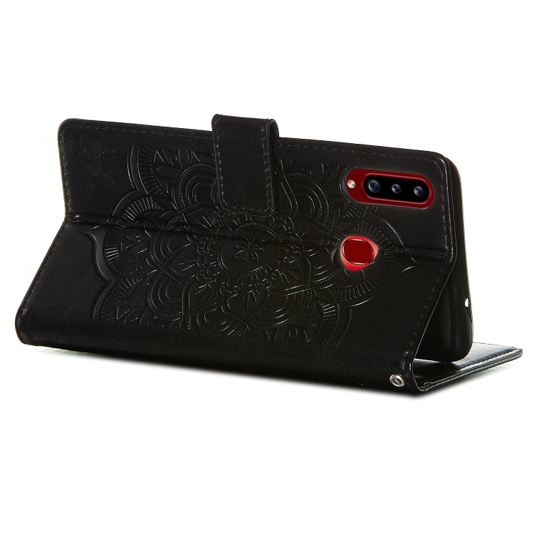 For Galaxy A20s Dream Catcher Printing Horizontal Flip Leather Case with Holder & Card Slots & Wallet & Lanyard
