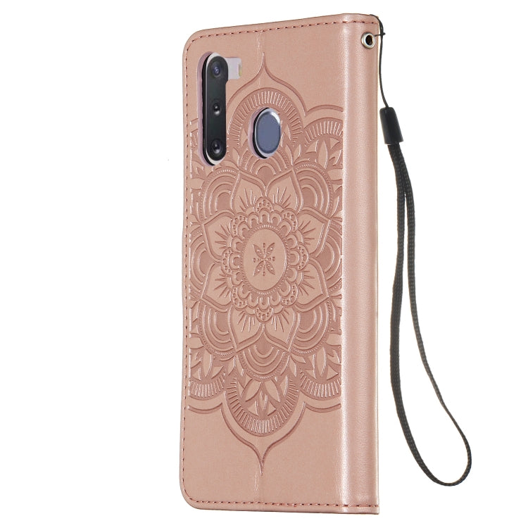 For Galaxy A21 Dream Catcher Printing Horizontal Flip Leather Case with Holder & Card Slots & Wallet & Lanyard