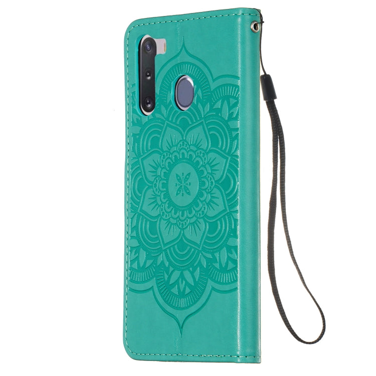 For Galaxy A21 Dream Catcher Printing Horizontal Flip Leather Case with Holder & Card Slots & Wallet & Lanyard