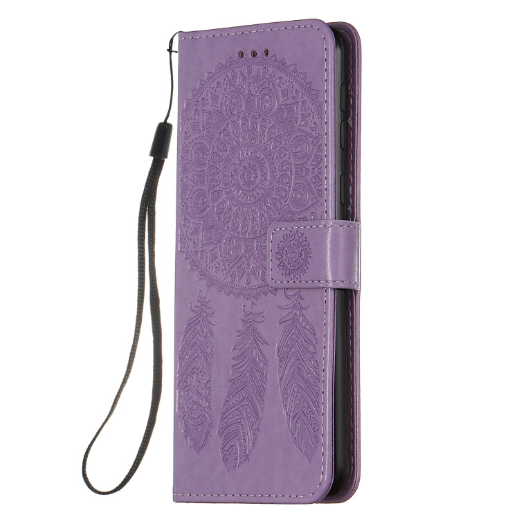For Galaxy A21 Dream Catcher Printing Horizontal Flip Leather Case with Holder & Card Slots & Wallet & Lanyard