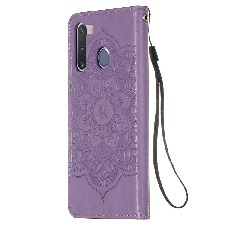 For Galaxy A21 Dream Catcher Printing Horizontal Flip Leather Case with Holder & Card Slots & Wallet & Lanyard