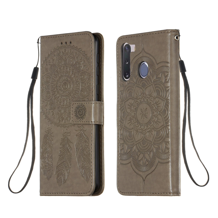 For Galaxy A21 Dream Catcher Printing Horizontal Flip Leather Case with Holder & Card Slots & Wallet & Lanyard