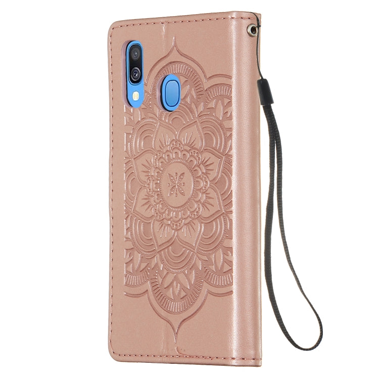 For Galaxy A40 Dream Catcher Printing Horizontal Flip Leather Case with Holder & Card Slots & Wallet & Lanyard