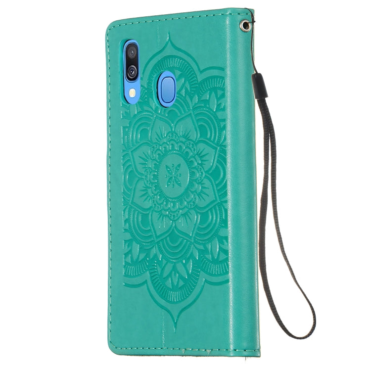 For Galaxy A40 Dream Catcher Printing Horizontal Flip Leather Case with Holder & Card Slots & Wallet & Lanyard