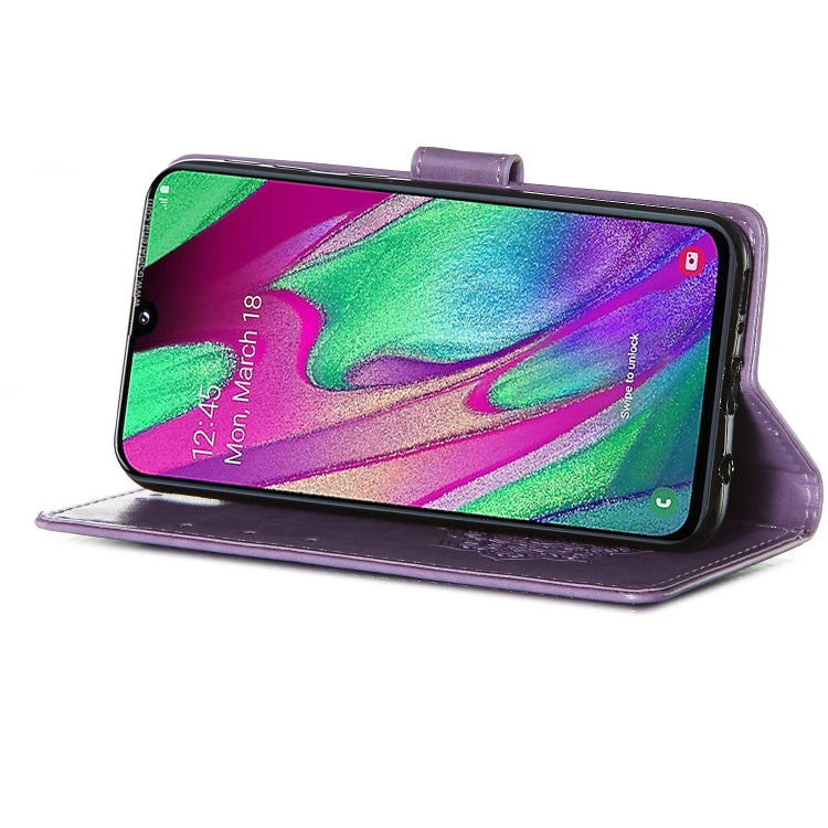 For Galaxy A40 Dream Catcher Printing Horizontal Flip Leather Case with Holder & Card Slots & Wallet & Lanyard