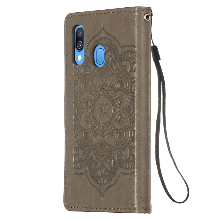 For Galaxy A40 Dream Catcher Printing Horizontal Flip Leather Case with Holder & Card Slots & Wallet & Lanyard