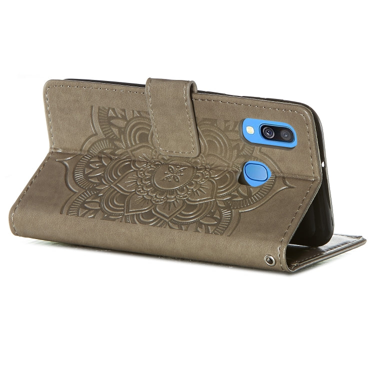 For Galaxy A40 Dream Catcher Printing Horizontal Flip Leather Case with Holder & Card Slots & Wallet & Lanyard