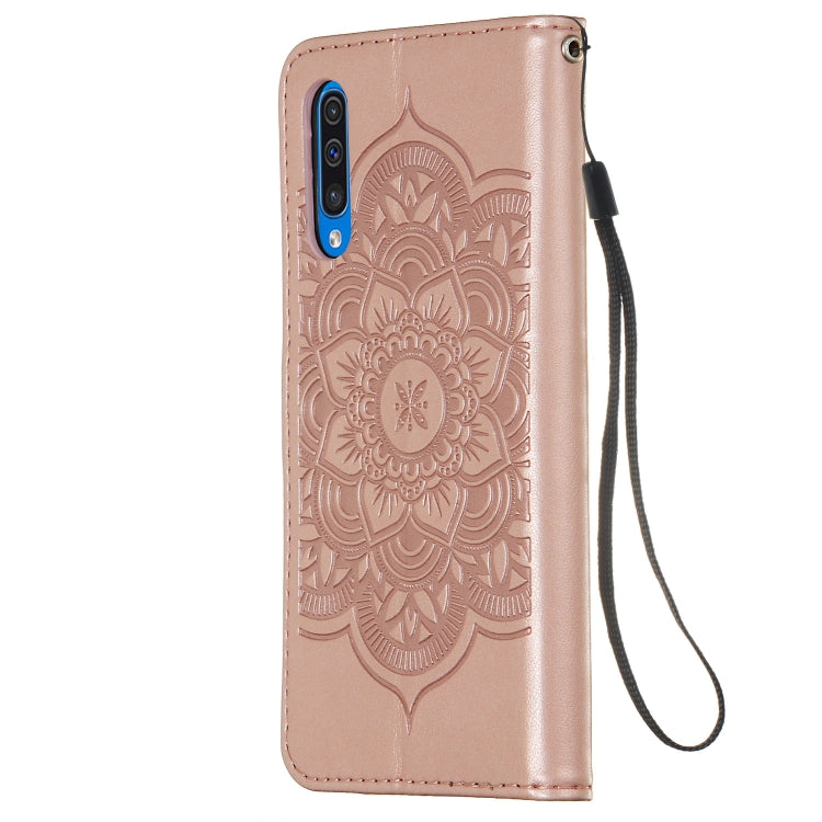 For Galaxy A50 Dream Catcher Printing Horizontal Flip Leather Case with Holder & Card Slots & Wallet & Lanyard