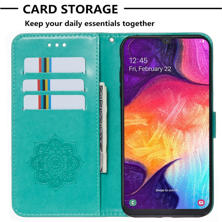 For Galaxy A50 Dream Catcher Printing Horizontal Flip Leather Case with Holder & Card Slots & Wallet & Lanyard