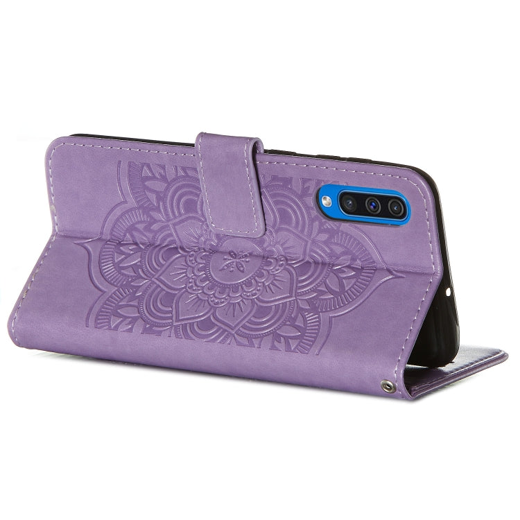 For Galaxy A50 Dream Catcher Printing Horizontal Flip Leather Case with Holder & Card Slots & Wallet & Lanyard