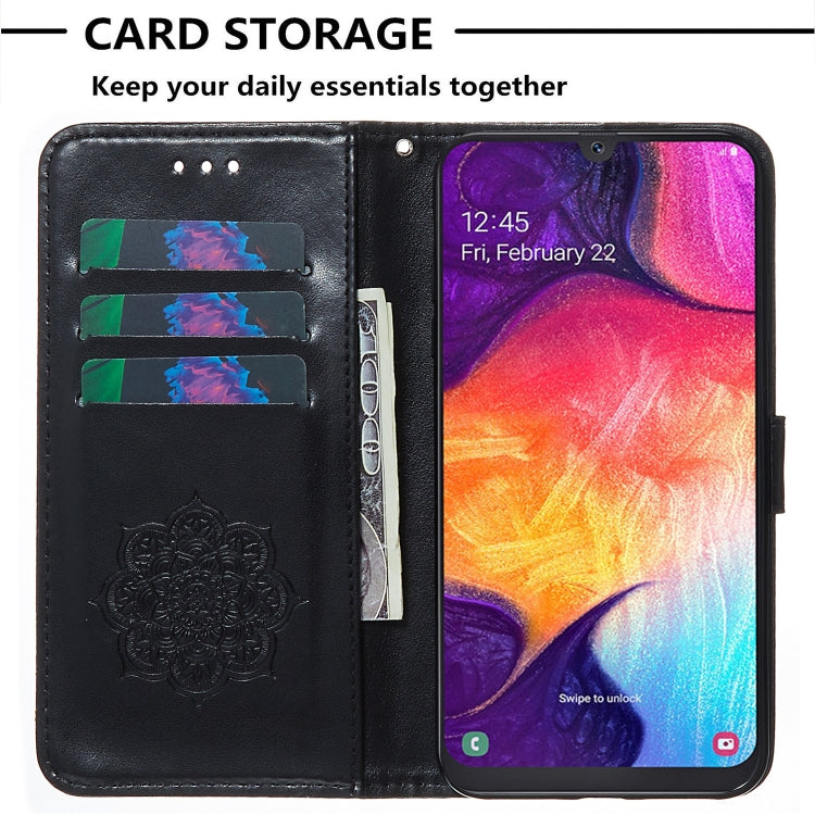 For Galaxy A50 Dream Catcher Printing Horizontal Flip Leather Case with Holder & Card Slots & Wallet & Lanyard