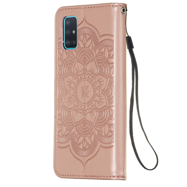 For Galaxy A51 Dream Catcher Printing Horizontal Flip Leather Case with Holder & Card Slots & Wallet & Lanyard