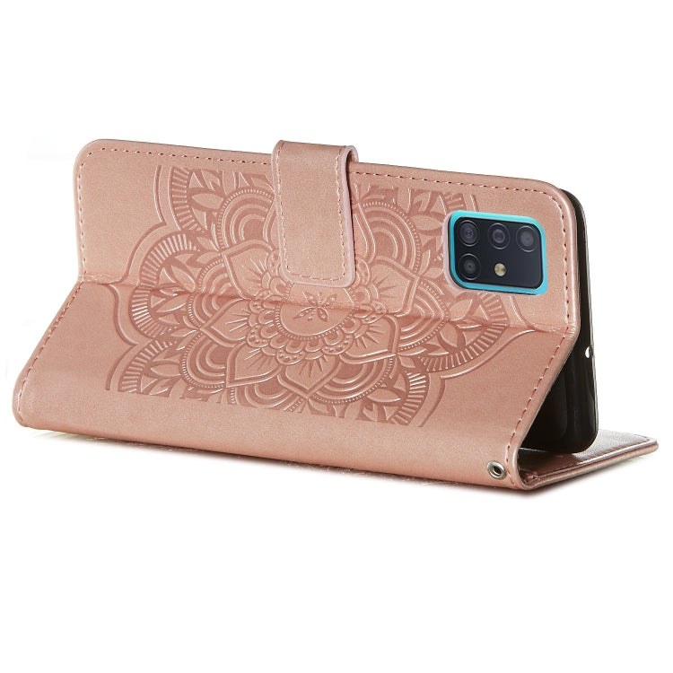 For Galaxy A51 Dream Catcher Printing Horizontal Flip Leather Case with Holder & Card Slots & Wallet & Lanyard