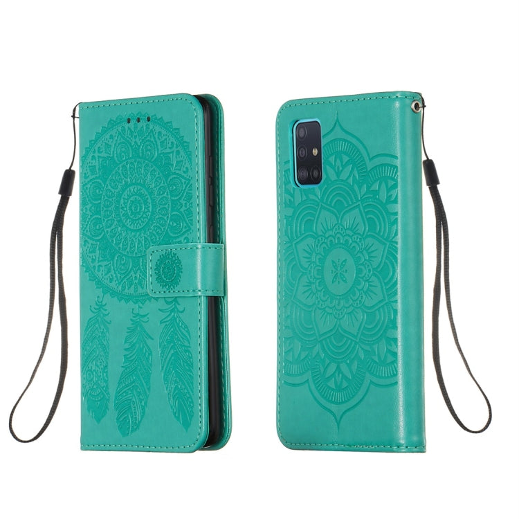 For Galaxy A51 Dream Catcher Printing Horizontal Flip Leather Case with Holder & Card Slots & Wallet & Lanyard