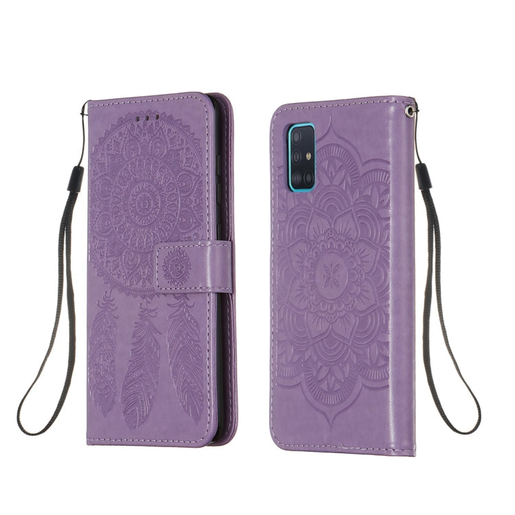 For Galaxy A51 Dream Catcher Printing Horizontal Flip Leather Case with Holder & Card Slots & Wallet & Lanyard