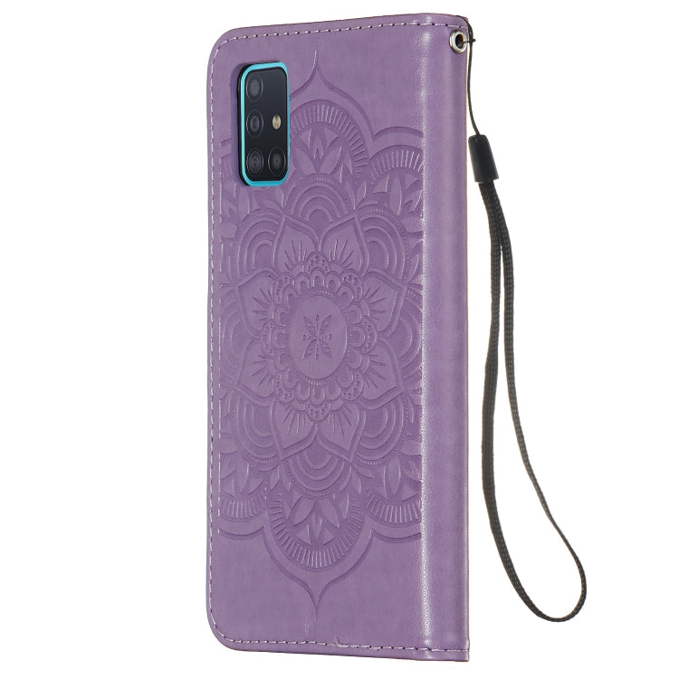 For Galaxy A51 Dream Catcher Printing Horizontal Flip Leather Case with Holder & Card Slots & Wallet & Lanyard