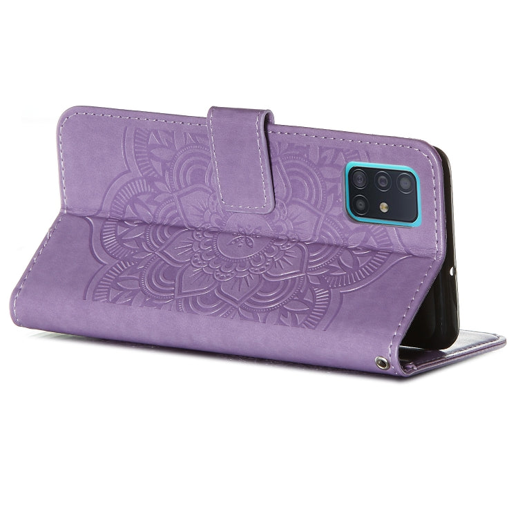For Galaxy A51 Dream Catcher Printing Horizontal Flip Leather Case with Holder & Card Slots & Wallet & Lanyard