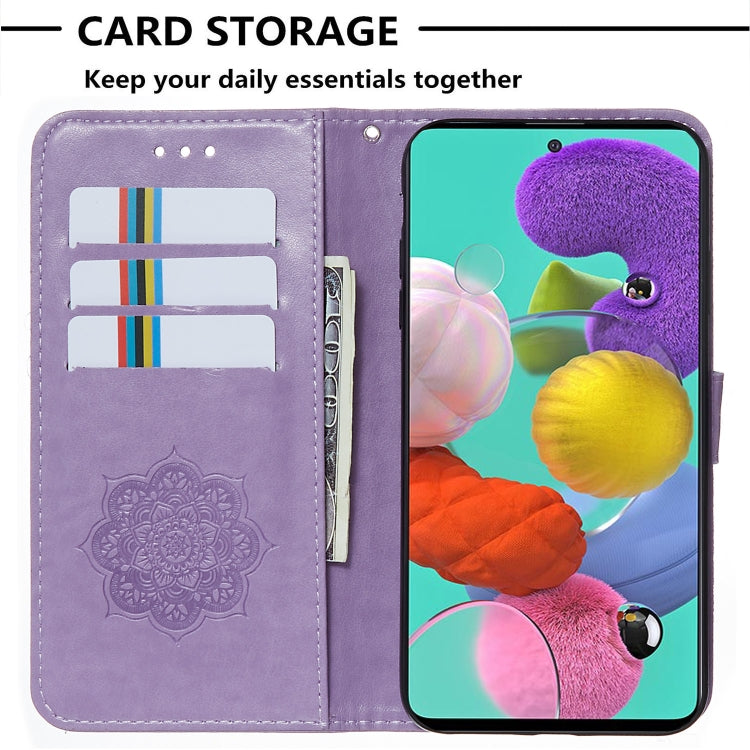 For Galaxy A51 Dream Catcher Printing Horizontal Flip Leather Case with Holder & Card Slots & Wallet & Lanyard