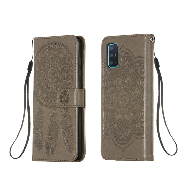 For Galaxy A51 Dream Catcher Printing Horizontal Flip Leather Case with Holder & Card Slots & Wallet & Lanyard