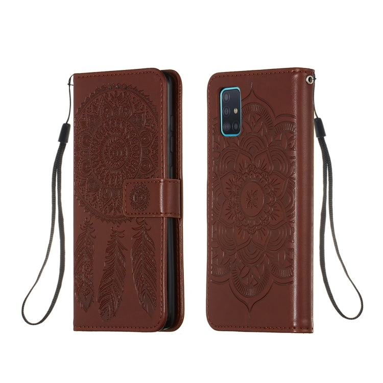 For Galaxy A51 Dream Catcher Printing Horizontal Flip Leather Case with Holder & Card Slots & Wallet & Lanyard