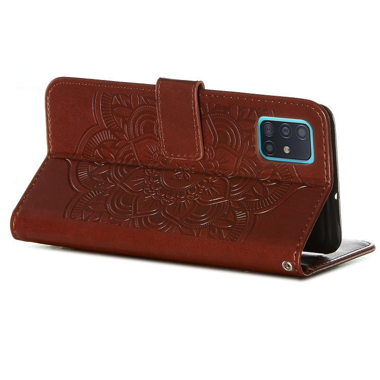 For Galaxy A51 Dream Catcher Printing Horizontal Flip Leather Case with Holder & Card Slots & Wallet & Lanyard