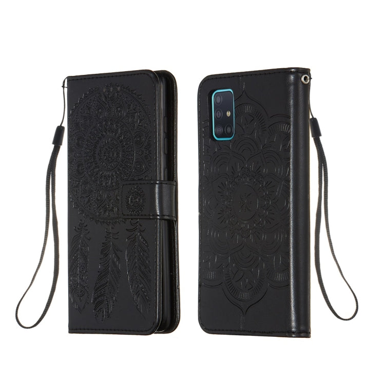 For Galaxy A51 Dream Catcher Printing Horizontal Flip Leather Case with Holder & Card Slots & Wallet & Lanyard