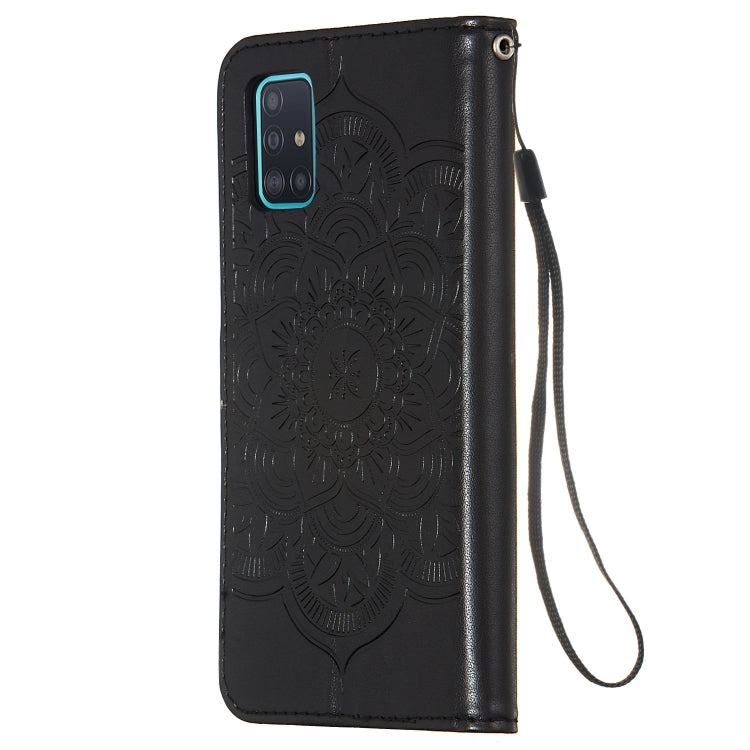 For Galaxy A51 Dream Catcher Printing Horizontal Flip Leather Case with Holder & Card Slots & Wallet & Lanyard