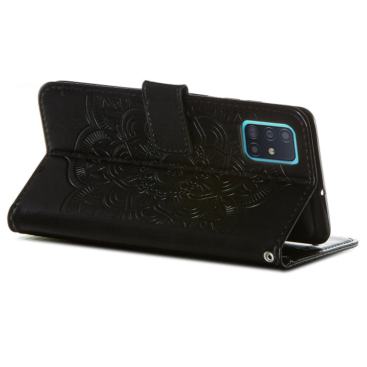 For Galaxy A51 Dream Catcher Printing Horizontal Flip Leather Case with Holder & Card Slots & Wallet & Lanyard