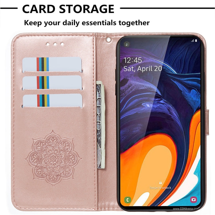 For Galaxy A60 Dream Catcher Printing Horizontal Flip Leather Case with Holder & Card Slots & Wallet & Lanyard
