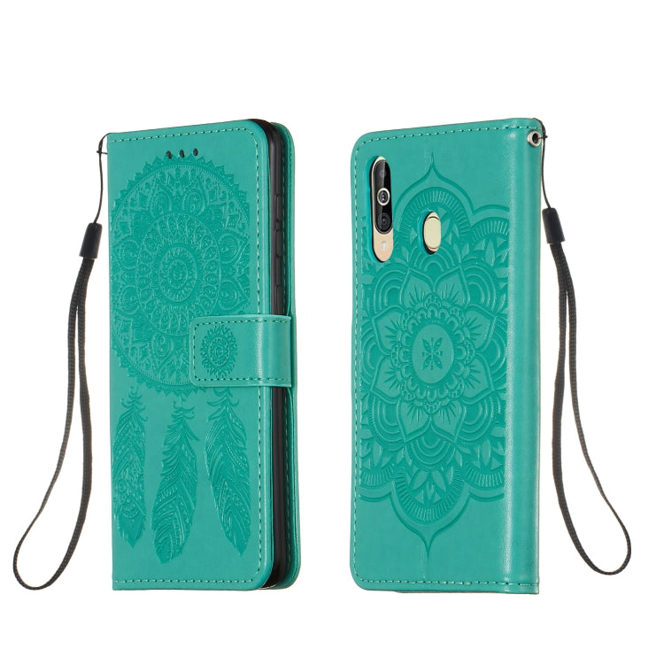 For Galaxy A60 Dream Catcher Printing Horizontal Flip Leather Case with Holder & Card Slots & Wallet & Lanyard