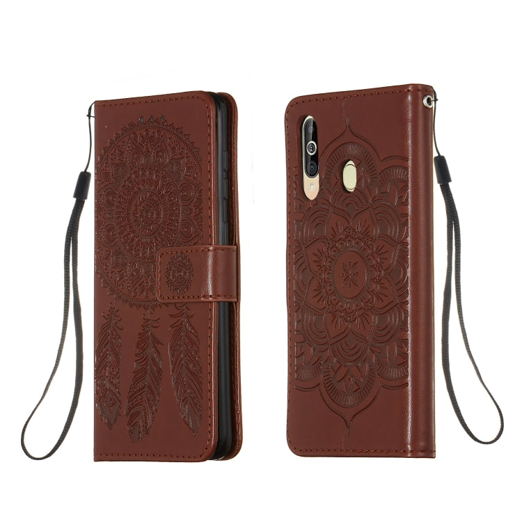 For Galaxy A60 Dream Catcher Printing Horizontal Flip Leather Case with Holder & Card Slots & Wallet & Lanyard
