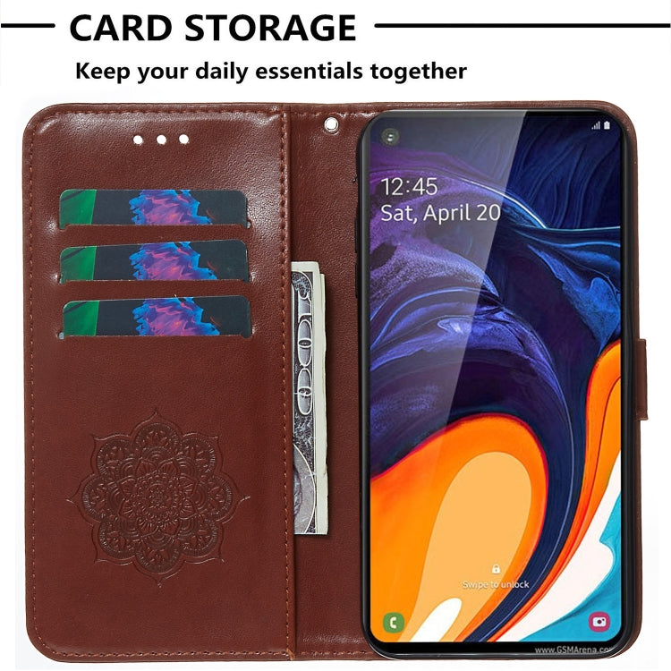 For Galaxy A60 Dream Catcher Printing Horizontal Flip Leather Case with Holder & Card Slots & Wallet & Lanyard