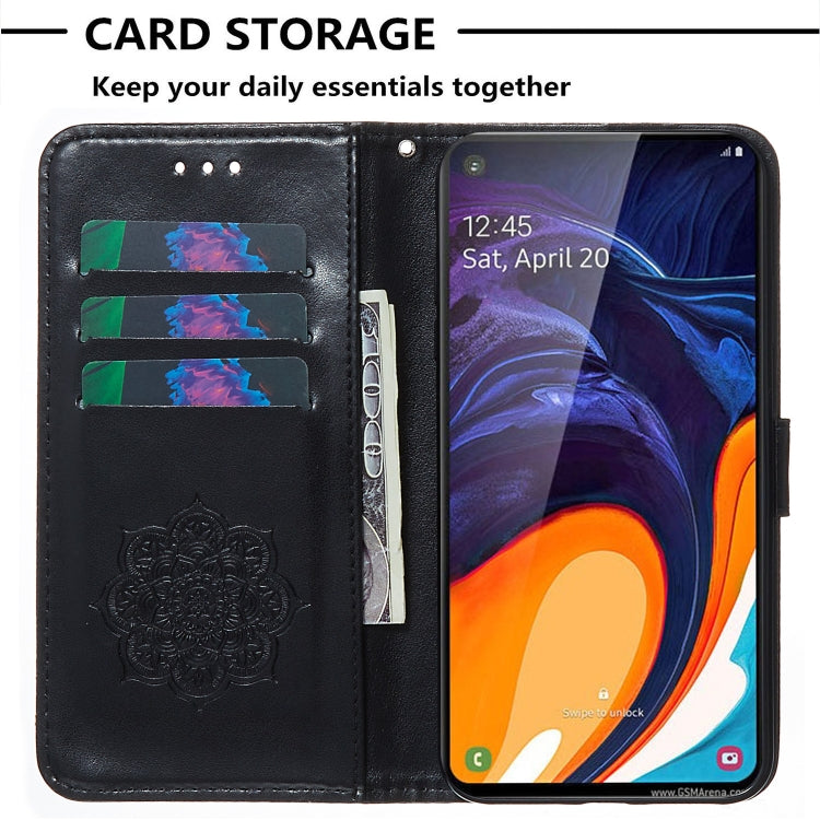 For Galaxy A60 Dream Catcher Printing Horizontal Flip Leather Case with Holder & Card Slots & Wallet & Lanyard