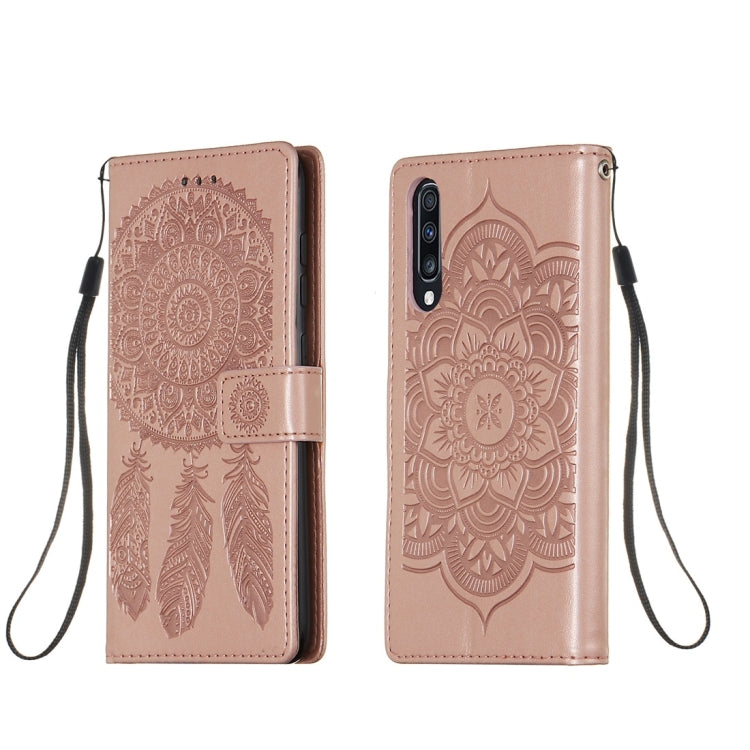 For Galaxy A70 Dream Catcher Printing Horizontal Flip Leather Case with Holder & Card Slots & Wallet & Lanyard