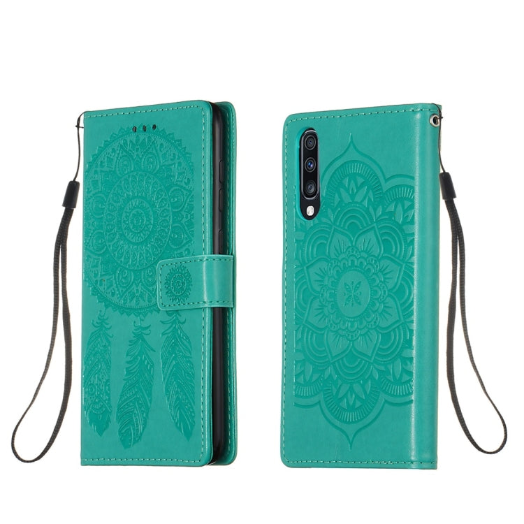 For Galaxy A70 Dream Catcher Printing Horizontal Flip Leather Case with Holder & Card Slots & Wallet & Lanyard