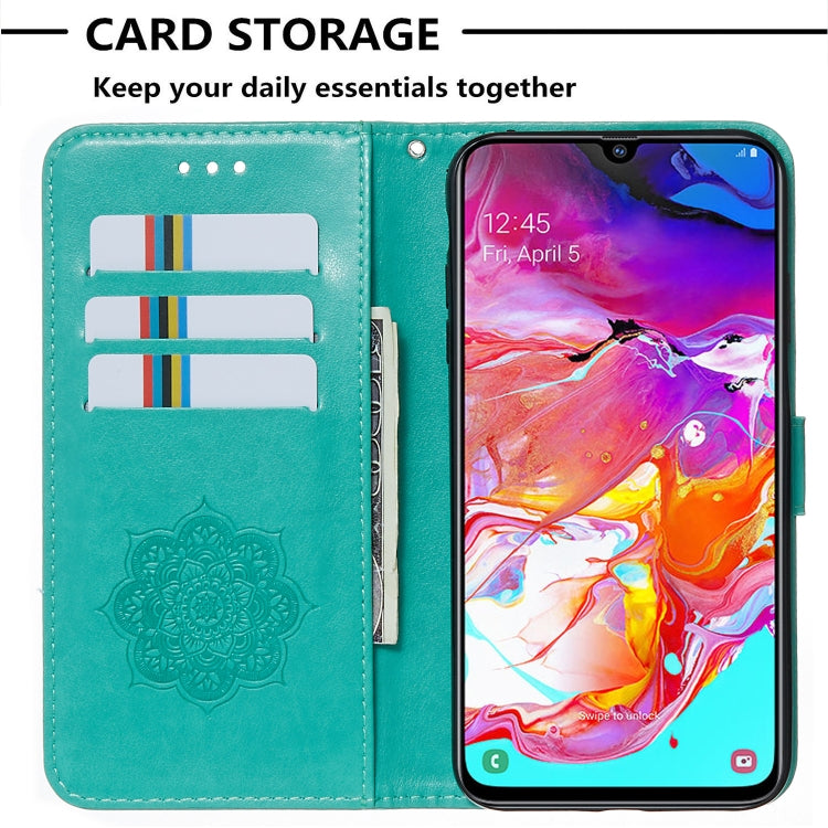 For Galaxy A70 Dream Catcher Printing Horizontal Flip Leather Case with Holder & Card Slots & Wallet & Lanyard