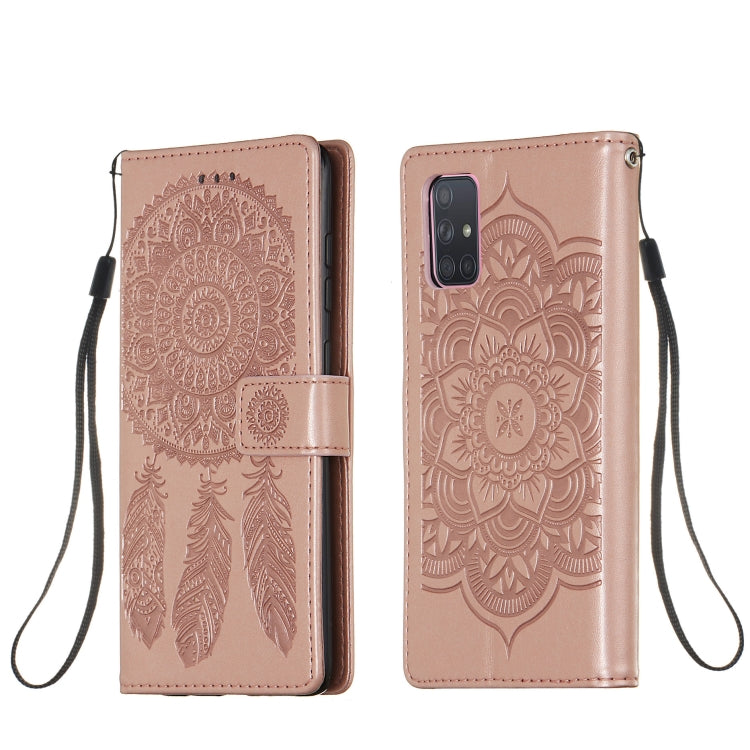 For Galaxy A71 Dream Catcher Printing Horizontal Flip Leather Case with Holder & Card Slots & Wallet & Lanyard