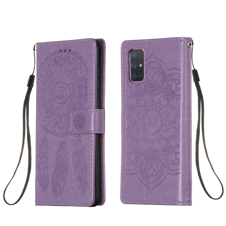 For Galaxy A71 Dream Catcher Printing Horizontal Flip Leather Case with Holder & Card Slots & Wallet & Lanyard