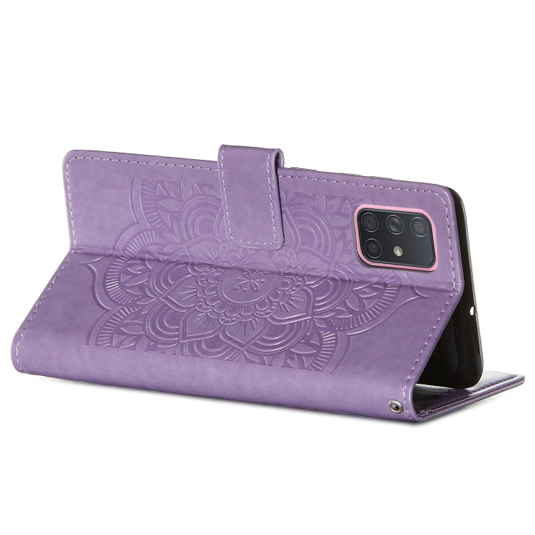 For Galaxy A71 Dream Catcher Printing Horizontal Flip Leather Case with Holder & Card Slots & Wallet & Lanyard