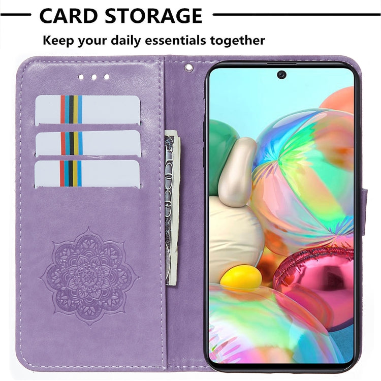 For Galaxy A71 Dream Catcher Printing Horizontal Flip Leather Case with Holder & Card Slots & Wallet & Lanyard