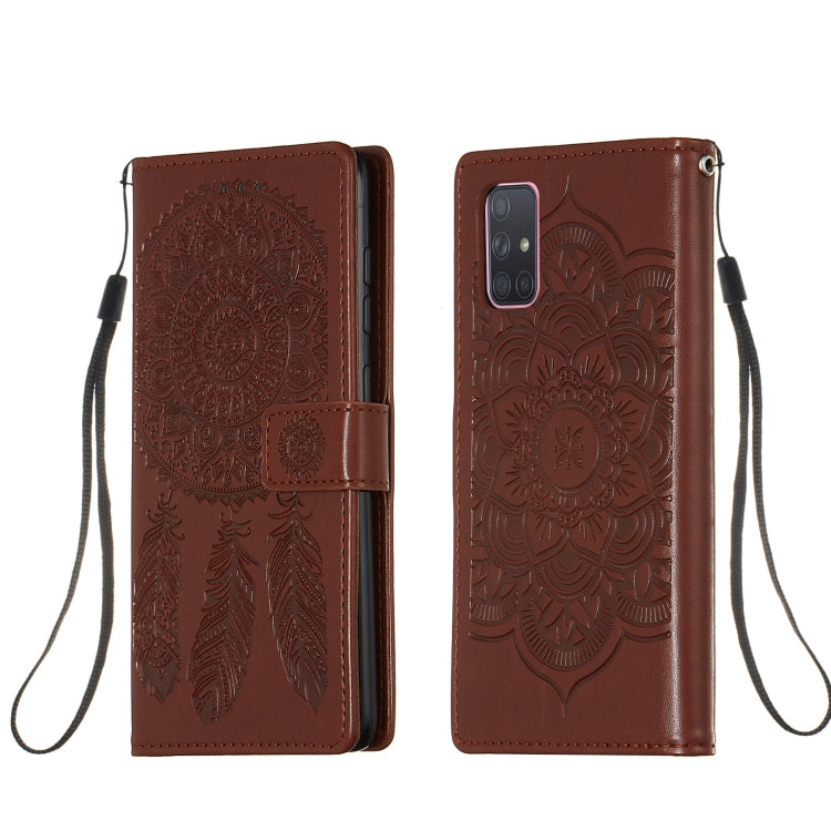 For Galaxy A71 Dream Catcher Printing Horizontal Flip Leather Case with Holder & Card Slots & Wallet & Lanyard