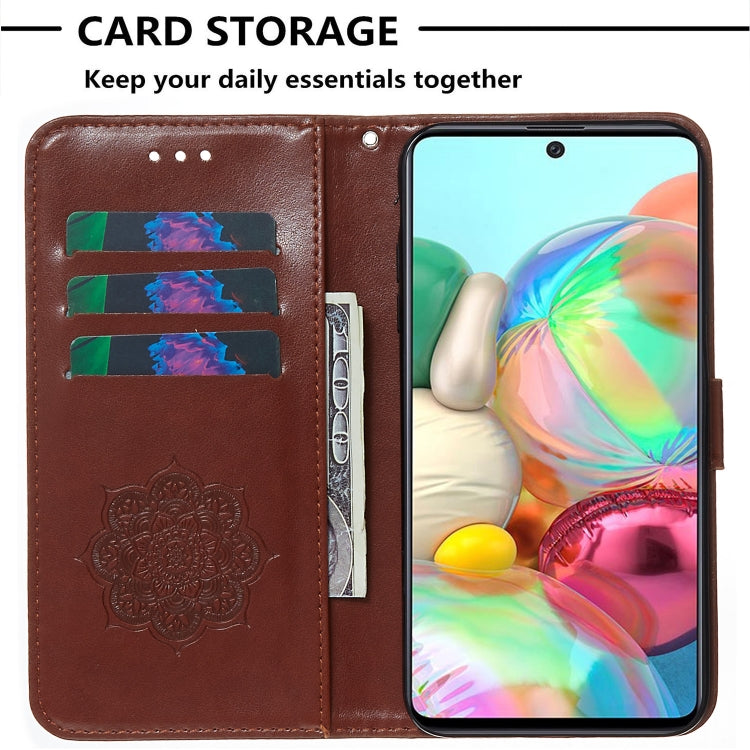 For Galaxy A71 Dream Catcher Printing Horizontal Flip Leather Case with Holder & Card Slots & Wallet & Lanyard