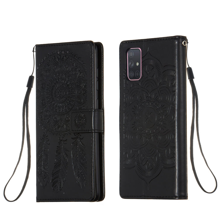 For Galaxy A71 Dream Catcher Printing Horizontal Flip Leather Case with Holder & Card Slots & Wallet & Lanyard