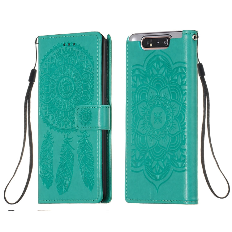 For Galaxy A80 Dream Catcher Printing Horizontal Flip Leather Case with Holder & Card Slots & Wallet & Lanyard