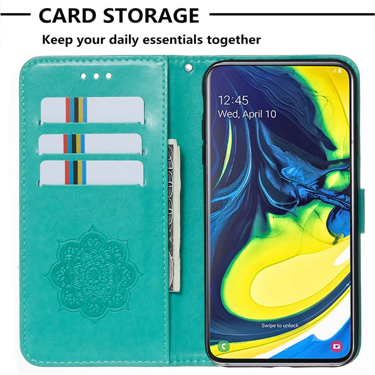 For Galaxy A80 Dream Catcher Printing Horizontal Flip Leather Case with Holder & Card Slots & Wallet & Lanyard