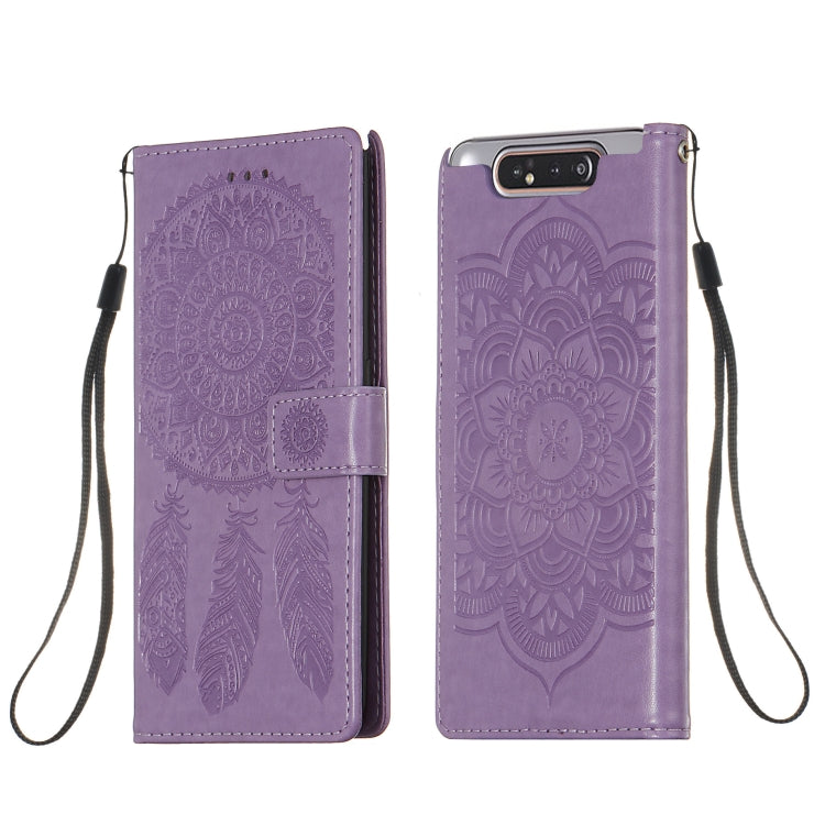 For Galaxy A80 Dream Catcher Printing Horizontal Flip Leather Case with Holder & Card Slots & Wallet & Lanyard